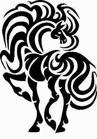 a vinyl horse car or wall decal 10