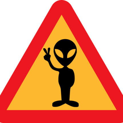 Alien Warning for Aliens Vinyl Sticker