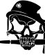 Army Skull With Helmet Sticker