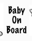 Baby On Board Diecut Decal 2