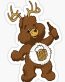 BEER CARE BEAR FUNNY BEER STICKER