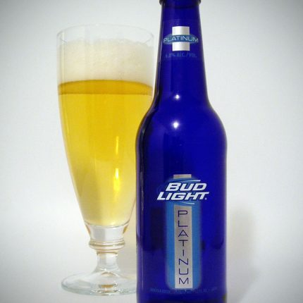 Bud Light Platinum Bottle and Glass Sticker