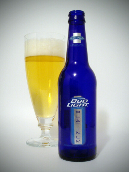 Bud Light Platinum Bottle and Glass Sticker