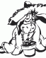 Eeyore Hat Sticker
