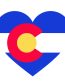 colorado love flag heart sticker