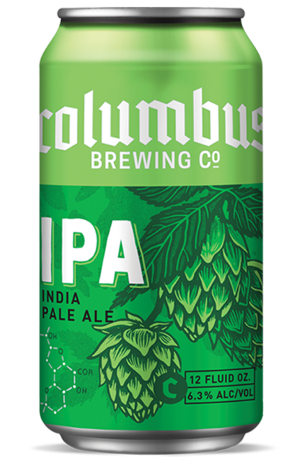 COLUMBUS BREWING INDIA PALE ALE IPA CAN SHAPED STICKER