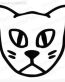 Confused Cat Head Sticker