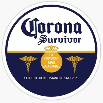 CORONA SURVIVOR BEER STICKER