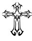Cross Window or Wall Decal 5
