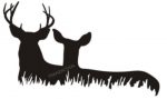 Deer Hunting Diecut Vinyl Stickers 3