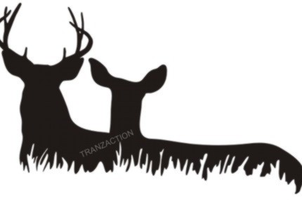 Deer Hunting Diecut Vinyl Stickers 3