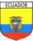 Ecuador Flag Crest Decal Sticker