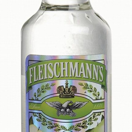 Fleischmanns Apple Vodka Bottle Sticker