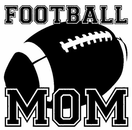 Football Mom Window Wall Decal 1