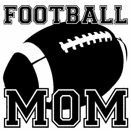 Football Mom Window Wall Decal 1