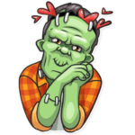 franky the monster_cartoon sticker 9