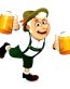 GERMAN OKTOBERFEST DUDE BOOZE STICKER
