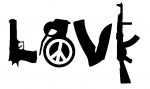 Gun Love Decal Sticker