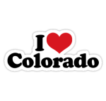 i love colorado sticker