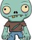 illustration of cartoon zombie boy