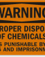 Improper Disposal Warning Sign 2