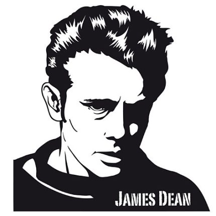 james dean wall decal