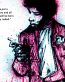 Jimi Hendrix Curse Color Band Sticker