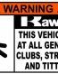 Kawasaki Funny Warning Sticker 6