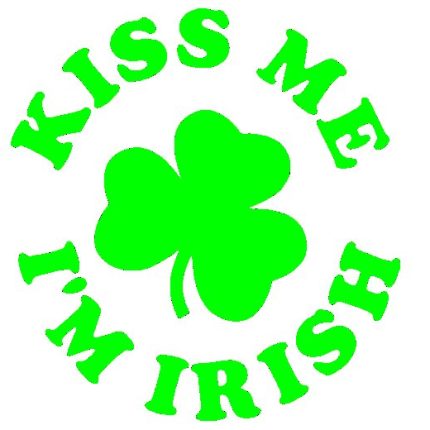 Kiss Me Im Irish round Sticker