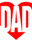 Love Dad Decal