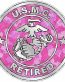MARINE CORPS RETIRED camo pink