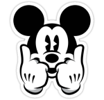 Mickeys Dope Face Sticker