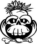 Monkey Skull Diecut Indian Decal