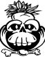 Monkey Skull Diecut Indian Decal