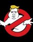 No Trump Ghostbuster Logo Sticker