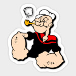 POPEYE BLOW PIPE STICKER