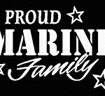 PROUD Military Stickers MARINE FAMILY