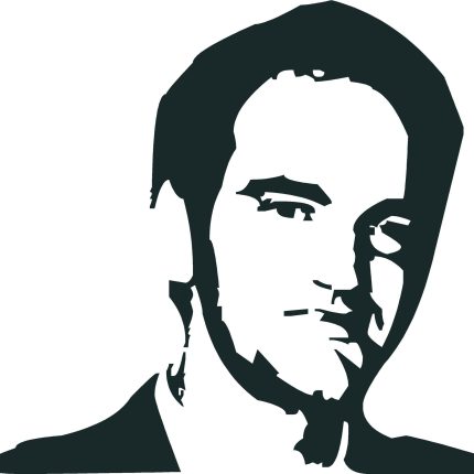 Quentin Tarantino Celeb 8 Decal Sticker