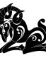 ram deer kneel decal 99 LEFT