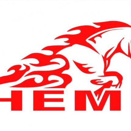 ram hemi horse flame decal