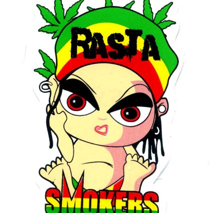 Rasta Reggae Sticker Weed 420 Decal 01