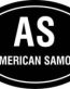 America Samoa Oval Decal