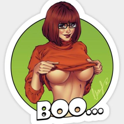 SCOOBY Velma Boo Sticker