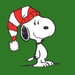 SNOOPY and Woodstock christmas Peanuts Gang Sticker 08