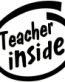 Teacher Inside Funny Sticker