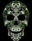 the traditional pattern skull sticker