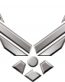 USAF wings logo chrome looking sticker
