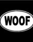 Oval Woof Decal