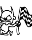 Flagger auto decal