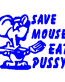 Save a Mouse vinyl sticker